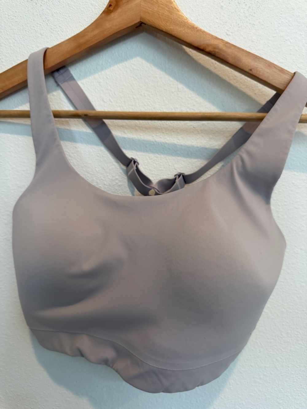 Athleta Seamless Scoop Bralette in light lavender
